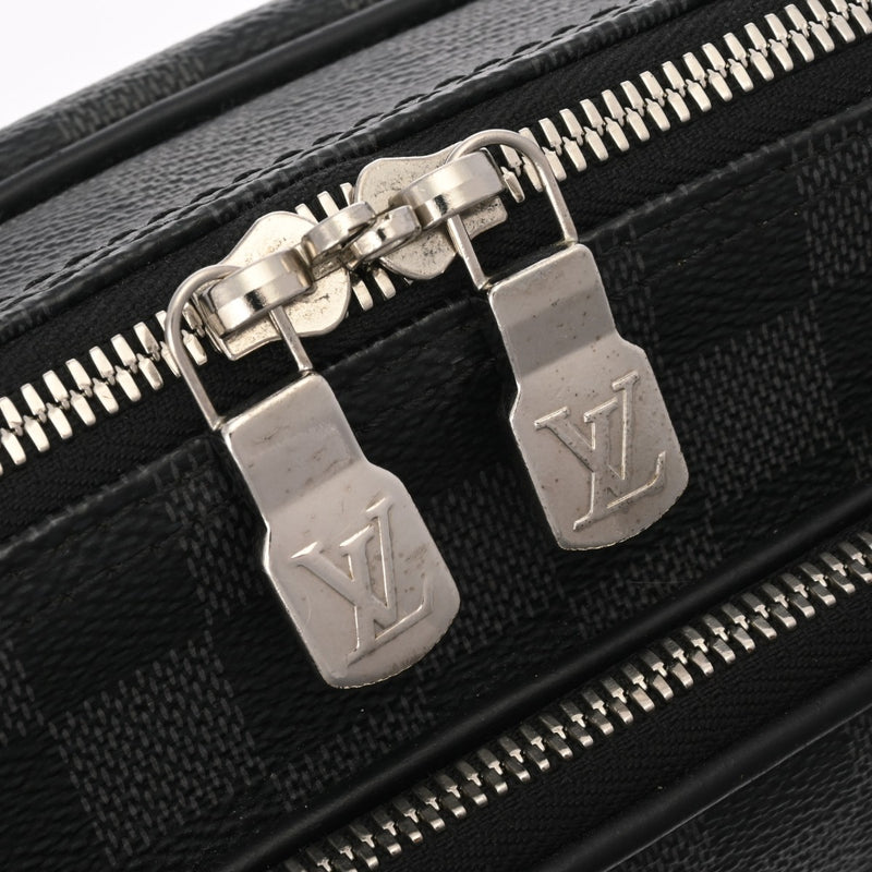 LOUIS VUITTON ルイヴィトン ダミエグラフィット イカール 黒 N40007 メンズ ダミエグラフィットキャンバス ビジネスバッグ Bランク 中古 銀蔵