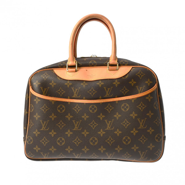 LOUIS VUITTON ルイヴィトン モノグラム ドーヴィル ブラウン M47270 レディース モノグラムキャンバス ハンドバッグ Bランク 中古 銀蔵