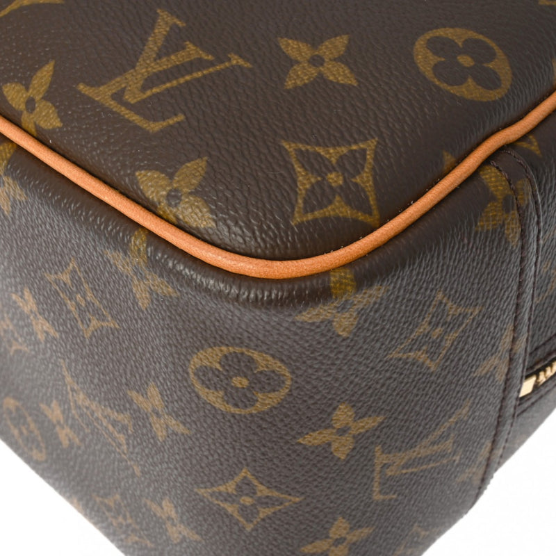 LOUIS VUITTON ルイヴィトン モノグラム ドーヴィル ブラウン M47270 レディース モノグラムキャンバス ハンドバッグ Bランク 中古 銀蔵