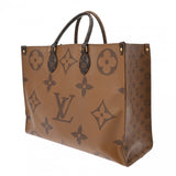 LOUIS VUITTON ルイヴィトン モノグラムジャイアント オンザゴー GM 旧型 2WAYトート ブラウン M44576 ユニセックス モノグラムキャンバス ハンドバッグ Bランク 中古 銀蔵