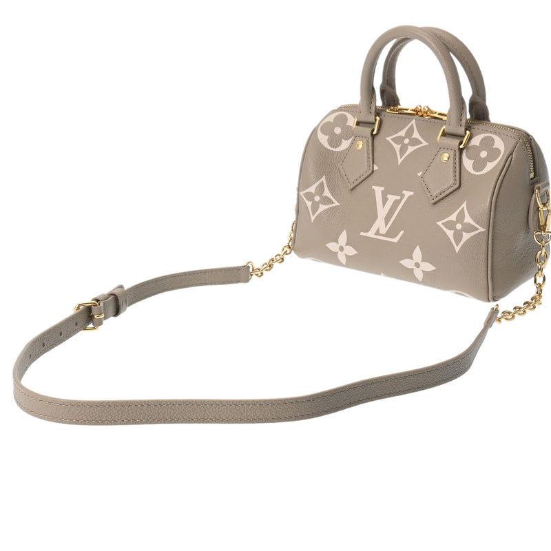 LOUIS VUITTON ルイヴィトン モノグラムアンプラント スピーディ バンドリエール 20 2WAY トゥルトレールクレーム M46575 レディース レザー ハンドバッグ Aランク 中古 銀蔵