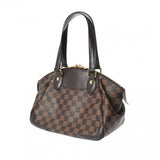 LOUIS VUITTON ルイヴィトン ダミエ ヴェローナ PM ブラウン N41117 レディース ダミエキャンバス ハンドバッグ Aランク 中古 銀蔵