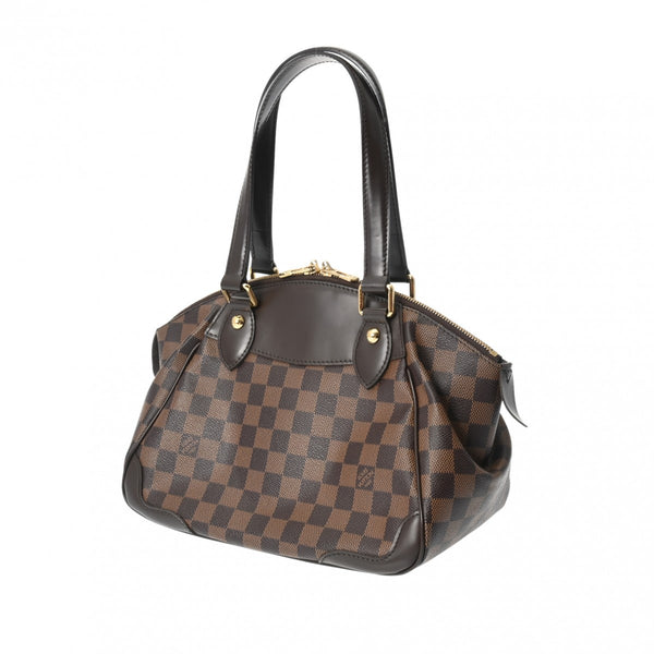 LOUIS VUITTON ルイヴィトン ダミエ ヴェローナ PM ブラウン N41117 レディース ダミエキャンバス ハンドバッグ Aランク 中古 銀蔵