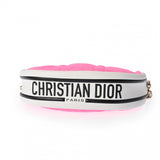 CHRISTIAN DIOR クリスチャンディオール ヴァイブ ホーボーバッグ ピンク ホワイト レディース レザー ショルダーバッグ Aランク 中古 銀蔵