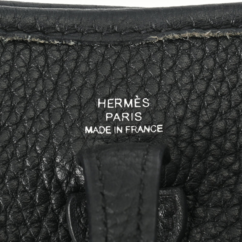 HERMES エルメス エヴリン TPM ブラック パラジウム金具 Y刻印(2020年頃)  レディース トリヨンクレマンス ショルダーバッグ ABランク 中古 銀蔵