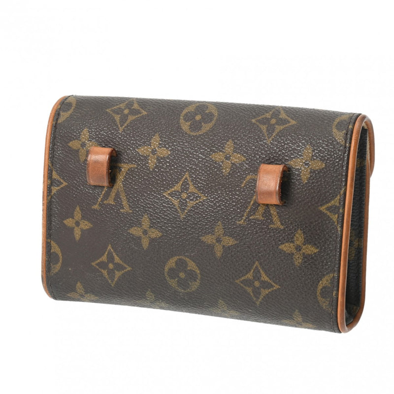 LOUIS VUITTON ルイヴィトン モノグラム ポシェットフロランティーヌ ベルトS ブラウン M51855 レディース モノグラムキャンバス ウエストバッグ Bランク 中古 銀蔵