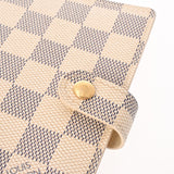 LOUIS VUITTON ルイヴィトン ダミエアズール アジェンダ PM 白 R20706 ユニセックス ダミエアズールキャンバス 手帳カバー ABランク 中古 銀蔵