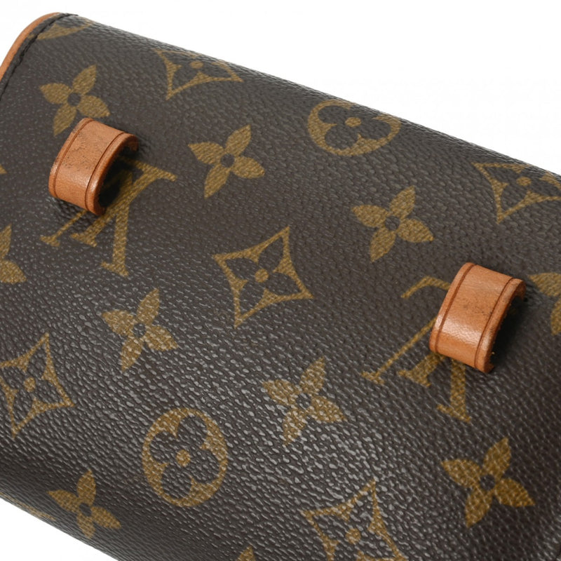 LOUIS VUITTON ルイヴィトン モノグラム ポシェットフロランティーヌ ベルトXS ブラウン M51855 レディース モノグラムキャンバス ウエストバッグ Bランク 中古 銀蔵