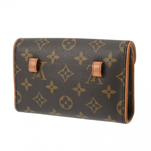 LOUIS VUITTON ルイヴィトン モノグラム ポシェットフロランティーヌ ベルトXS ブラウン M51855 レディース モノグラムキャンバス ウエストバッグ Bランク 中古 銀蔵