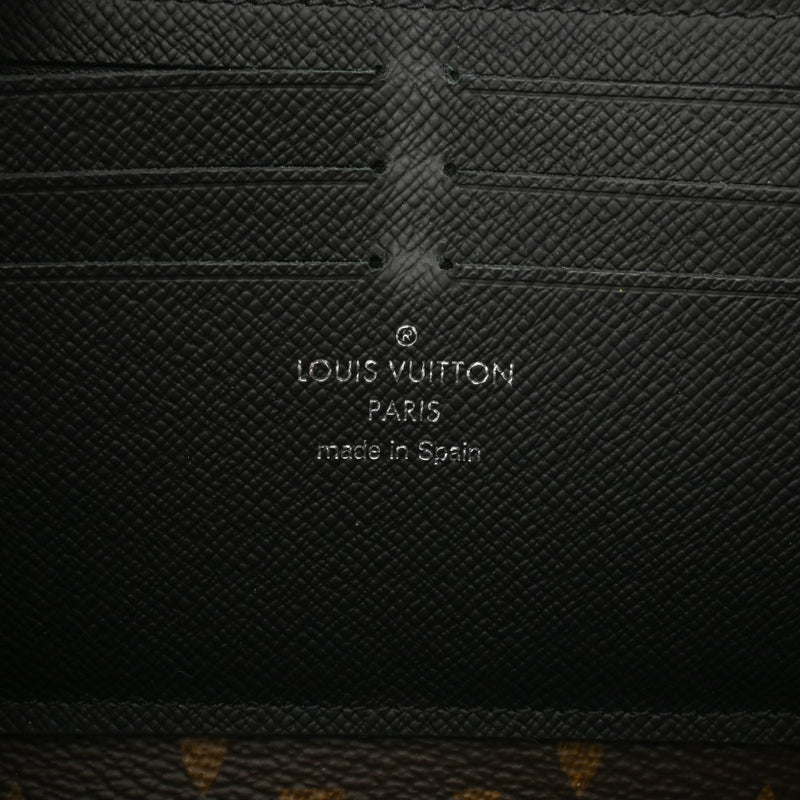 LOUIS VUITTON ルイヴィトン モノグラム ジッピードラゴンヌ ブラウン/黒 M69407 メンズ モノグラムキャンバス 長財布 Bランク 中古 銀蔵