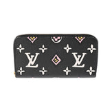 LOUIS VUITTON ルイヴィトン モノグラム ワイルドアットハート ジッピーウォレット ノワール M80683 レディース モノグラムキャンバス 長財布 ABランク 中古 銀蔵