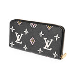 LOUIS VUITTON ルイヴィトン モノグラム ワイルドアットハート ジッピーウォレット ノワール M80683 レディース モノグラムキャンバス 長財布 ABランク 中古 銀蔵