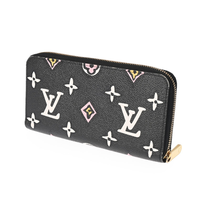 LOUIS VUITTON ルイヴィトン モノグラム ワイルドアットハート ジッピーウォレット ノワール M80683 レディース モノグラムキャンバス 長財布 ABランク 中古 銀蔵