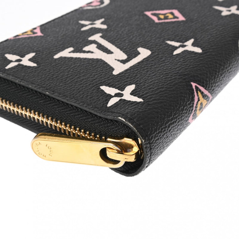 LOUIS VUITTON ルイヴィトン モノグラム ワイルドアットハート ジッピーウォレット ノワール M80683 レディース モノグラムキャンバス 長財布 ABランク 中古 銀蔵