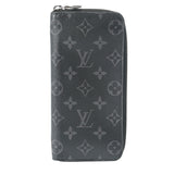 LOUIS VUITTON ルイヴィトン モノグラムエクリプス ジッピーウォレットヴェルティカル 黒 グレー M62295 メンズ モノグラムエクリプス 長財布 ABランク 中古 銀蔵