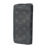 LOUIS VUITTON ルイヴィトン モノグラムエクリプス ジッピーウォレットヴェルティカル 黒 グレー M62295 メンズ モノグラムエクリプス 長財布 ABランク 中古 銀蔵