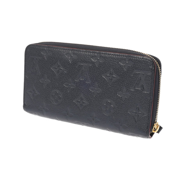 LOUIS VUITTON ルイヴィトン モノグラムアンプラント ジッピーウォレット マリーヌルージュ M62121 ユニセックス レザー 長財布 Bランク 中古 銀蔵