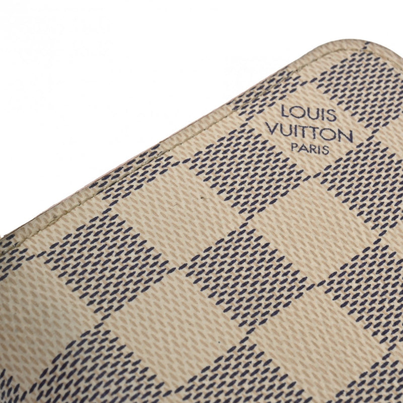 LOUIS VUITTON ルイヴィトン ダミエアズール ジッピーウォレット  ローズバレリーヌ N63503 ユニセックス ダミエアズールキャンバス 長財布 Bランク 中古 銀蔵