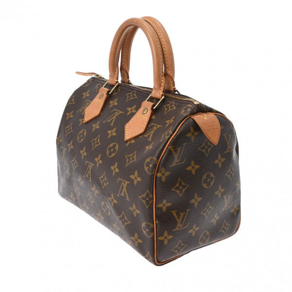 LOUIS VUITTON ルイヴィトン モノグラム スピーディ 25 ブラウン M41528 レディース モノグラムキャンバス ハンドバッグ Bランク 中古 銀蔵