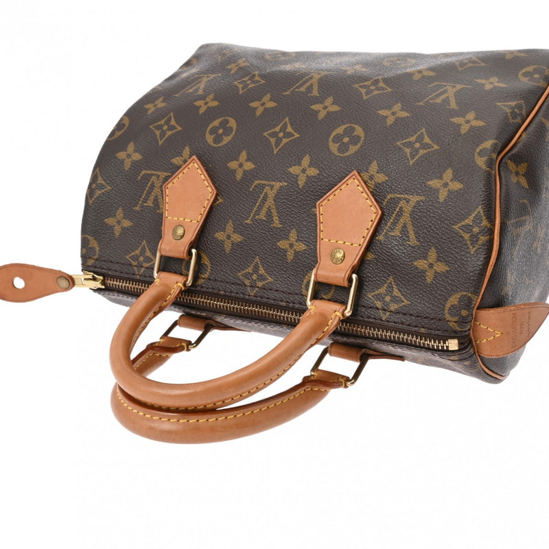 LOUIS VUITTON ルイヴィトン モノグラム スピーディ 25 ブラウン M41528 レディース モノグラムキャンバス ハンドバッグ Bランク 中古 銀蔵