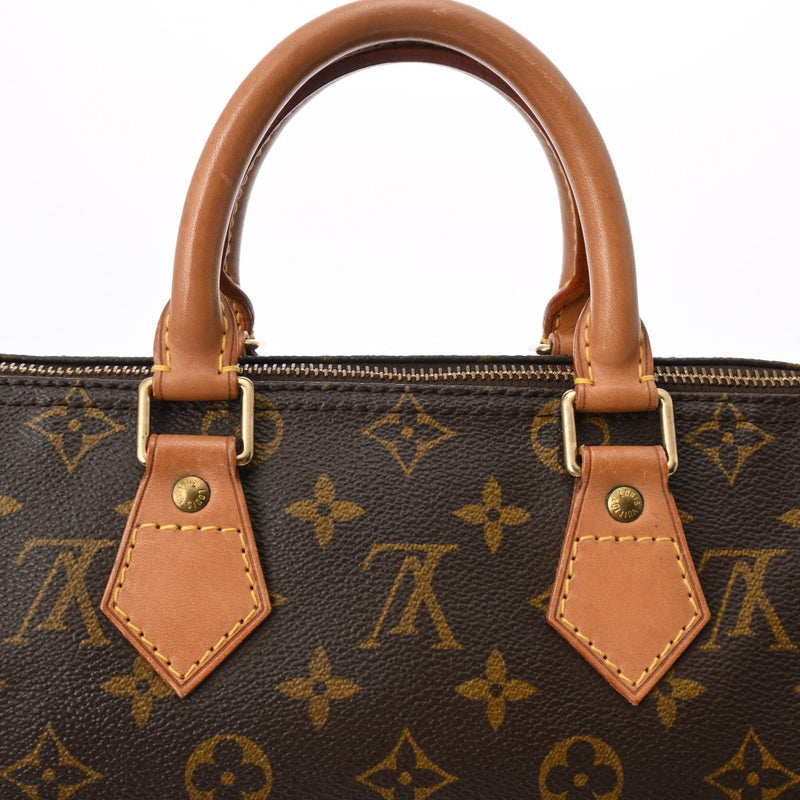 LOUIS VUITTON ルイヴィトン モノグラム スピーディ 25 ブラウン M41528 レディース モノグラムキャンバス ハンドバッグ Bランク 中古 銀蔵