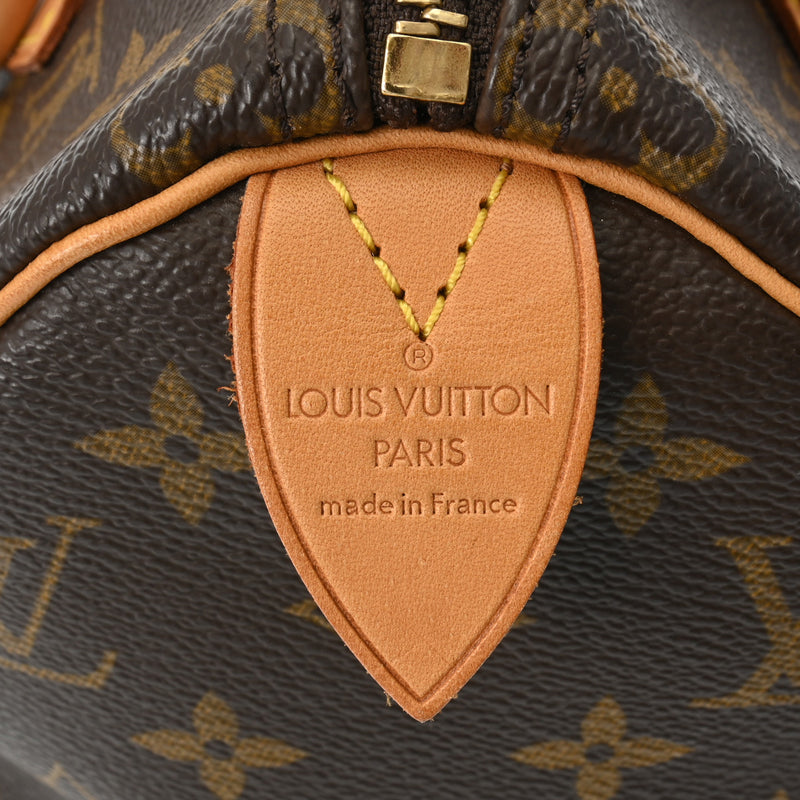 LOUIS VUITTON ルイヴィトン モノグラム スピーディ 25 ブラウン M41528 レディース モノグラムキャンバス ハンドバッグ ABランク 中古 銀蔵