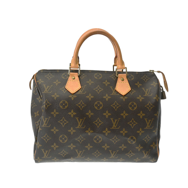 LOUIS VUITTON ルイヴィトン モノグラム スピーディ 30 ブラウン M41526 レディース モノグラムキャンバス ハンドバッグ Bランク 中古 銀蔵