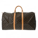 LOUIS VUITTON ルイヴィトン モノグラム キーポル 55 ブラウン M41424 ユニセックス モノグラムキャンバス ボストンバッグ Bランク 中古 銀蔵