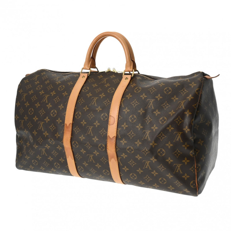 LOUIS VUITTON ルイヴィトン モノグラム キーポル 55 ブラウン M41424 ユニセックス モノグラムキャンバス ボストンバッグ Bランク 中古 銀蔵