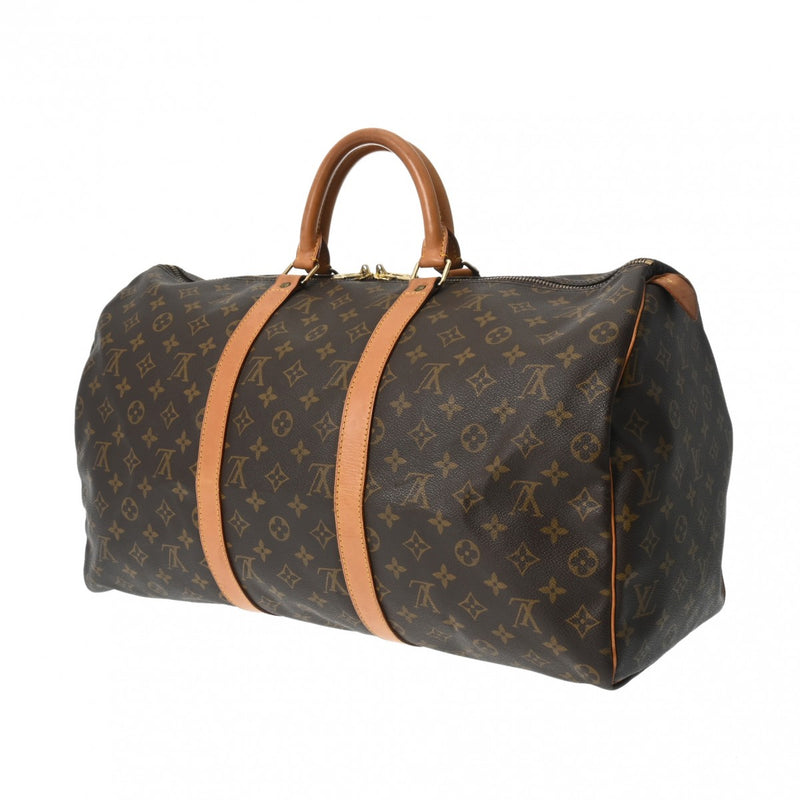 LOUIS VUITTON ルイヴィトン モノグラム キーポル 50 ブラウン M41426 ユニセックス モノグラムキャンバス ボストンバッグ Bランク 中古 銀蔵