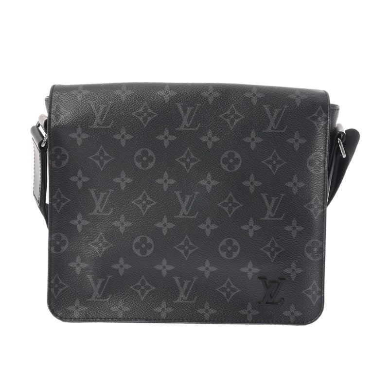 LOUIS VUITTON ルイヴィトン モノグラムエクリプス ディストリクト PM NM 黒 M44000 メンズ モノグラムキャンバス ショルダーバッグ ABランク 中古 銀蔵