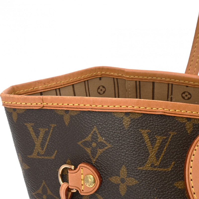 LOUIS VUITTON ルイヴィトン モノグラム ネヴァーフル MM ブラウン M40156 レディース モノグラムキャンバス トートバッグ Bランク 中古 銀蔵