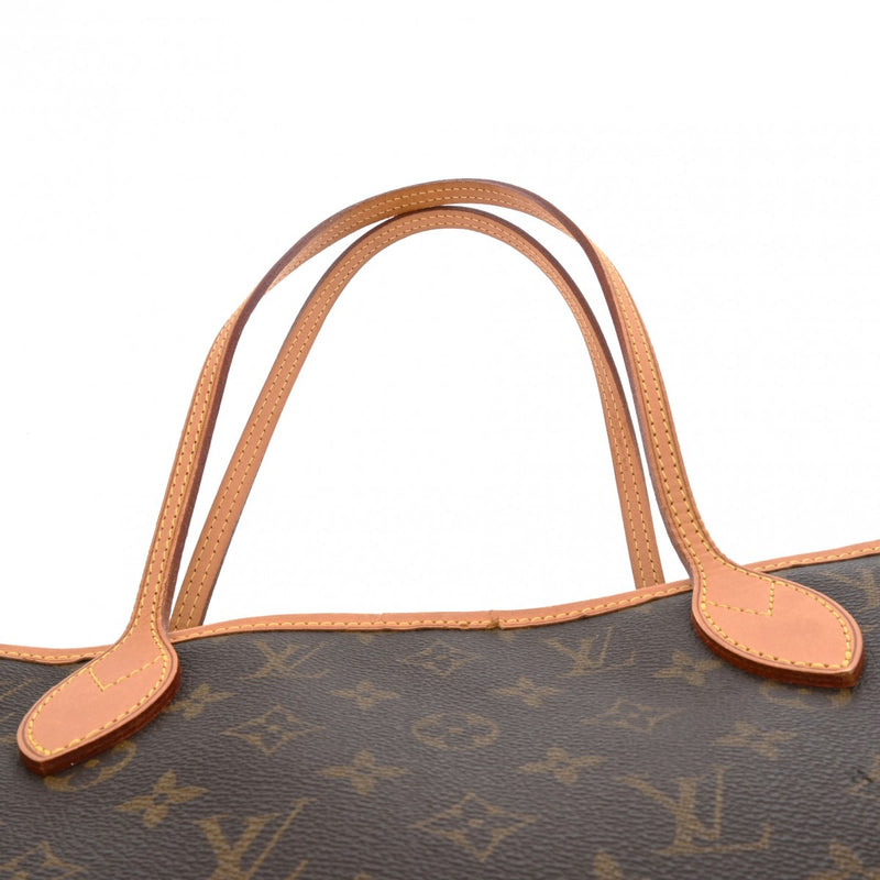 LOUIS VUITTON ルイヴィトン モノグラム ネヴァーフル MM ブラウン M40156 レディース モノグラムキャンバス トートバッグ Bランク 中古 銀蔵