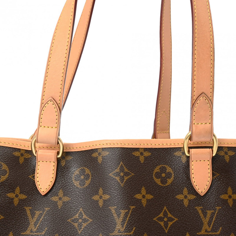 LOUIS VUITTON ルイヴィトン モノグラム バティニョール オリゾンタル ブラウン M51154 レディース モノグラムキャンバス トートバッグ ABランク 中古 銀蔵