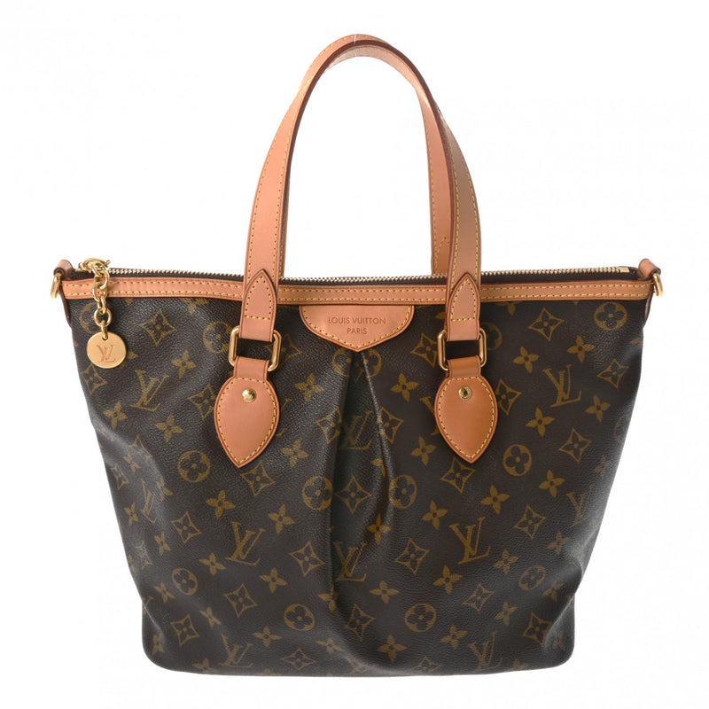 LOUIS VUITTON ルイヴィトン モノグラム パレルモ PM 2WAY ブラウン M40145 レディース モノグラムキャンバス ハンドバッグ ABランク 中古 銀蔵