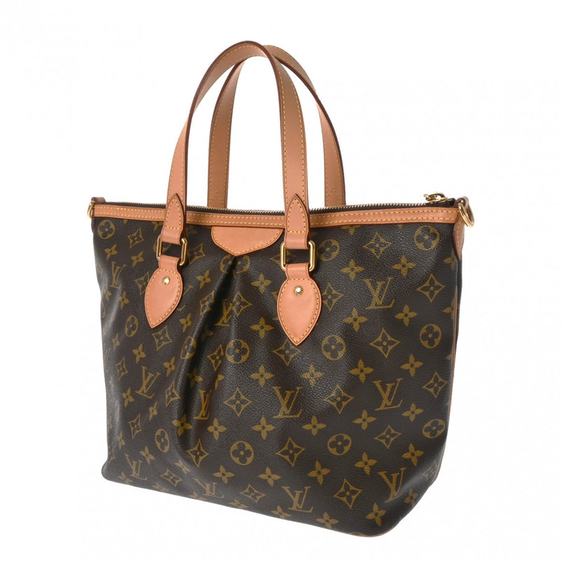 LOUIS VUITTON ルイヴィトン モノグラム パレルモ PM 2WAY ブラウン M40145 レディース モノグラムキャンバス ハンドバッグ ABランク 中古 銀蔵