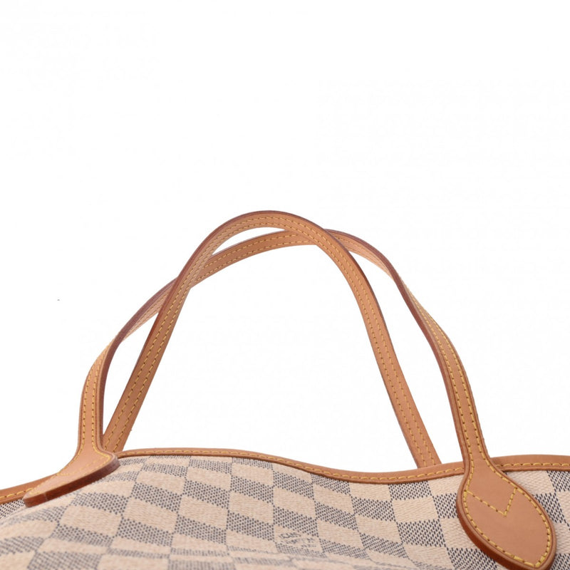 LOUIS VUITTON ルイヴィトン ダミエアズール ネヴァーフル MM  ホワイト N51107 レディース ダミエアズールキャンバス トートバッグ ABランク 中古 銀蔵