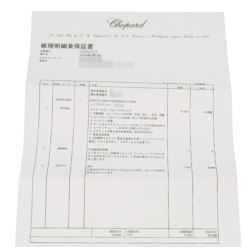 CHOPARD ショパール ハッピーダイヤ 5Pダイヤ 2重ベゼルダイヤ 20/5690 レディース 腕時計 クォーツ Aランク 中古 銀蔵