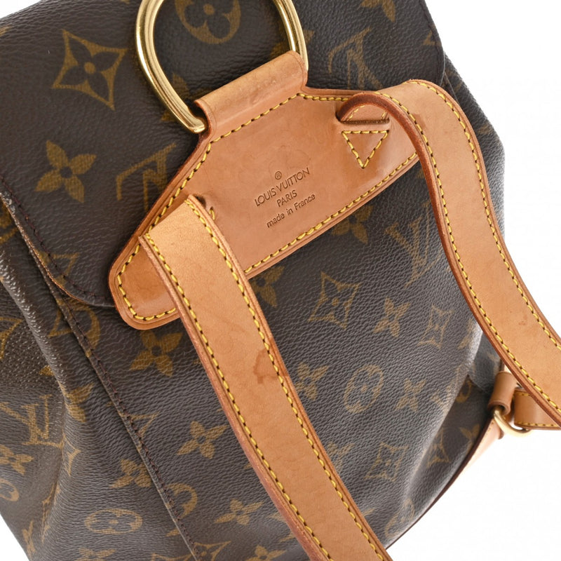 LOUIS VUITTON ルイヴィトン モノグラム モンスリ MM ブラウン M51136 レディース モノグラムキャンバス リュック・デイパック Bランク 中古 銀蔵