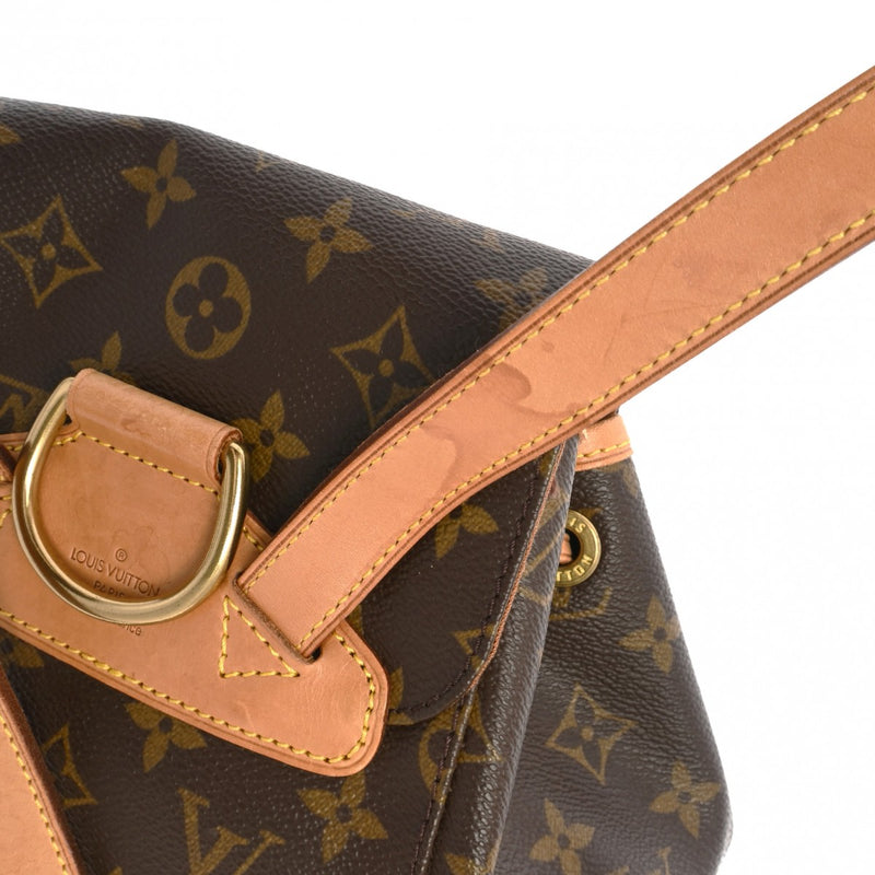 LOUIS VUITTON ルイヴィトン モノグラム モンスリ MM ブラウン M51136 レディース モノグラムキャンバス リュック・デイパック Bランク 中古 銀蔵