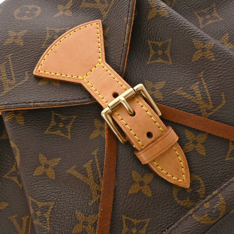 LOUIS VUITTON ルイヴィトン モノグラム モンスリ MM ブラウン M51136 レディース モノグラムキャンバス リュック・デイパック Bランク 中古 銀蔵