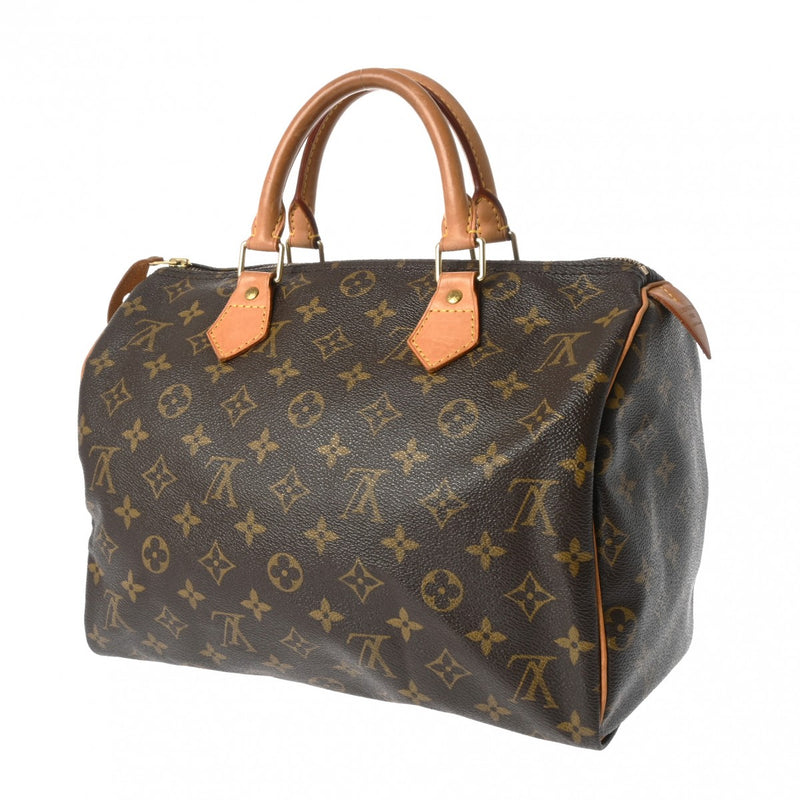 LOUIS VUITTON ルイヴィトン モノグラム スピーディ 30 ブラウン M41526 レディース モノグラムキャンバス ハンドバッグ Bランク 中古 銀蔵