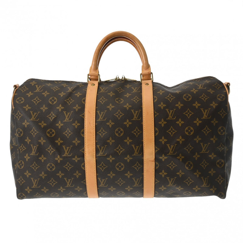 LOUIS VUITTON ルイヴィトン モノグラム キーポル バンドリエール 50 ブラウン M41416 ユニセックス モノグラムキャンバス ボストンバッグ Bランク 中古 銀蔵