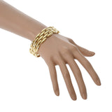 CARTIER カルティエ ジャンシアン 5連 レディース K18イエローゴールド ブレスレット Aランク 中古 銀蔵