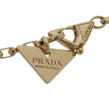 PRADA プラダ オニキス ダイヤ0.38ct レディース K18YG/PG/WG ネックレス Aランク 中古 銀蔵