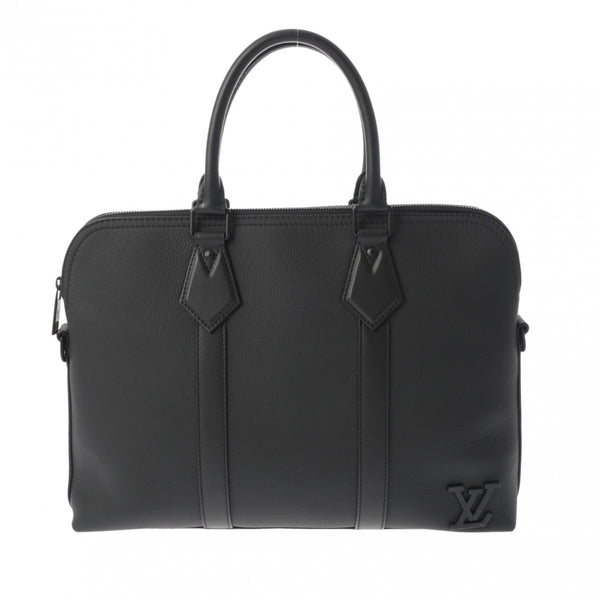 LOUIS VUITTON ルイヴィトン テイクオフ ブリーフケース 2WAY ブラック M59159 メンズ レザー ビジネスバッグ Aランク 中古 銀蔵