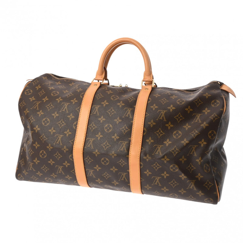 LOUIS VUITTON ルイヴィトン モノグラム キーポル 50 ブラウン M41426 ユニセックス モノグラムキャンバス ボストンバッグ ABランク 中古 銀蔵