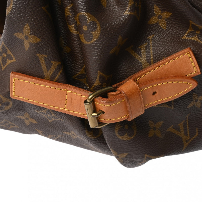 LOUIS VUITTON ルイヴィトン モノグラム ソミュール 35 ブラウン M42254 ユニセックス モノグラムキャンバス ショルダーバッグ Bランク 中古 銀蔵