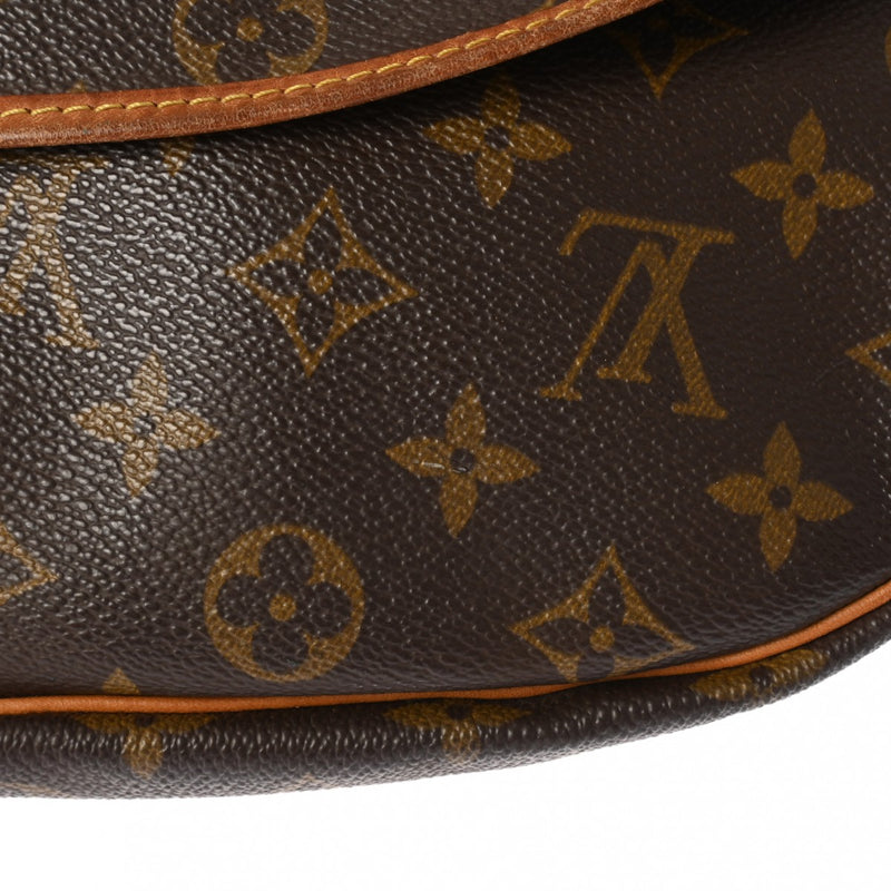 LOUIS VUITTON ルイヴィトン モノグラム ソミュール 35 ブラウン M42254 ユニセックス モノグラムキャンバス ショルダーバッグ Bランク 中古 銀蔵