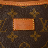 LOUIS VUITTON ルイヴィトン モノグラム ソミュール 35 ブラウン M42254 ユニセックス モノグラムキャンバス ショルダーバッグ Bランク 中古 銀蔵